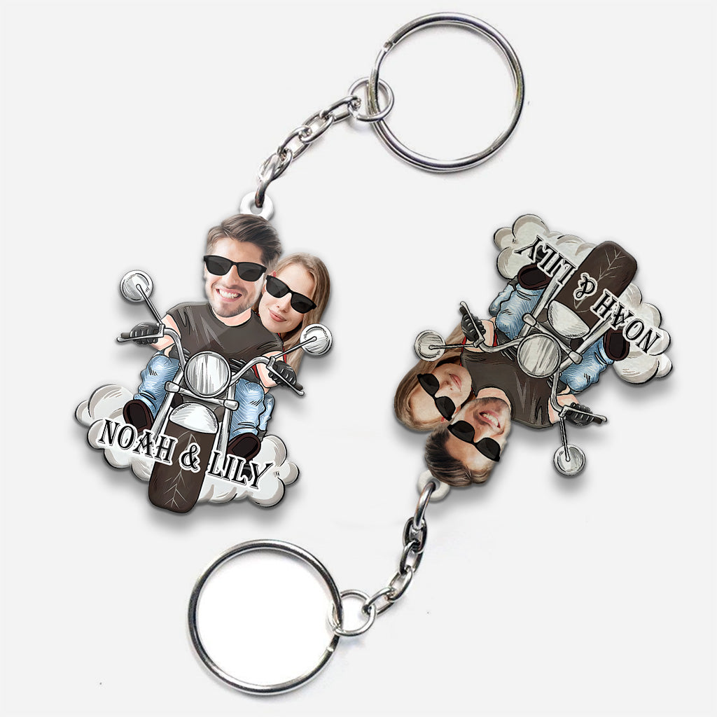 I'll Always - Biker gift for husband, wife, boyfriend, girlfriend - Personalized Keychain