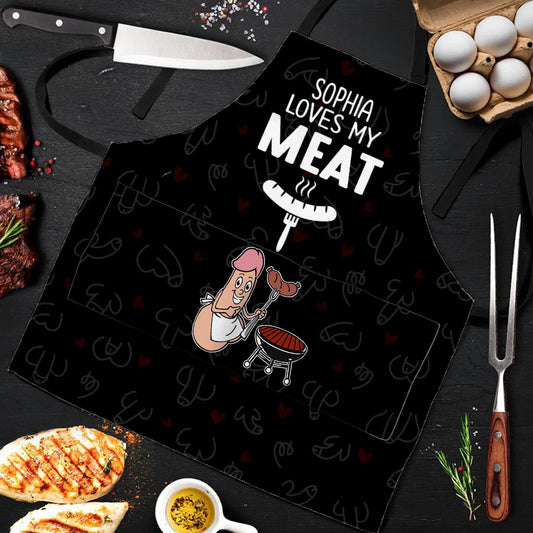 Meine Frau liebt mein Fleisch – Personalisierte Schürze für Paare