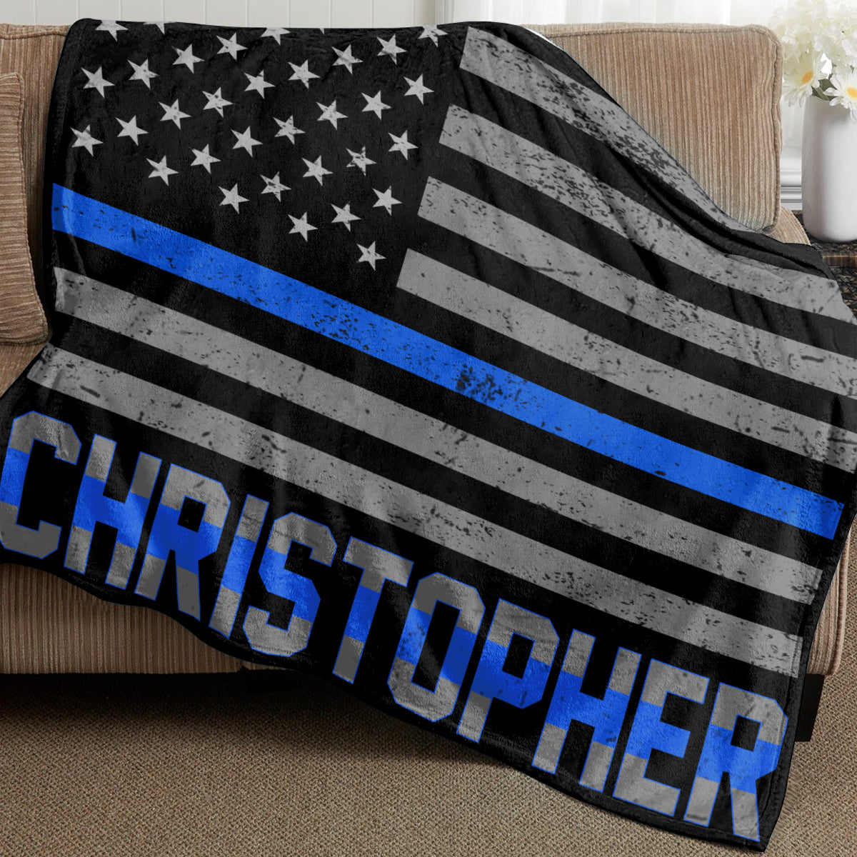 Polizeibeamter – Personalisierte Polizeibeamten-Decke