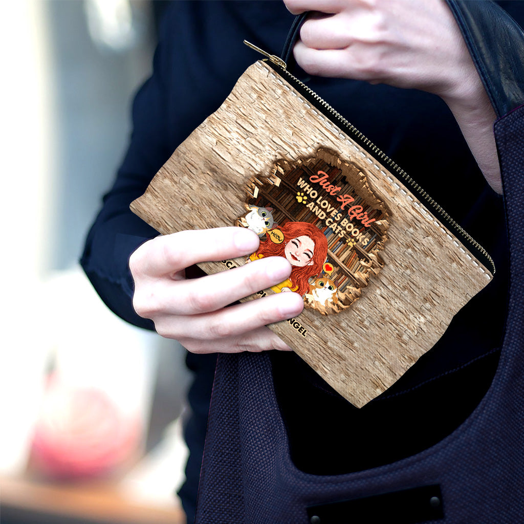 Ich liebe Bücher und Katzen – personalisierte Buchtasche