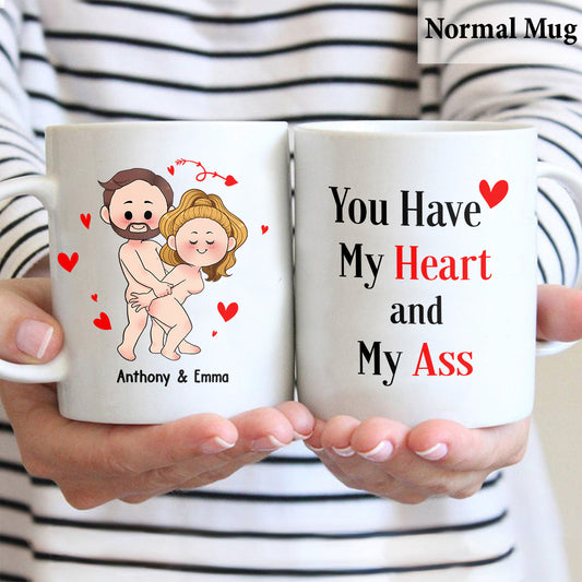 Ich will nur, dass du glücklich bist – Geschenkidee für Paare (Ehemann, Ehefrau, Freund, Freundin) – Personalisierte Tasse