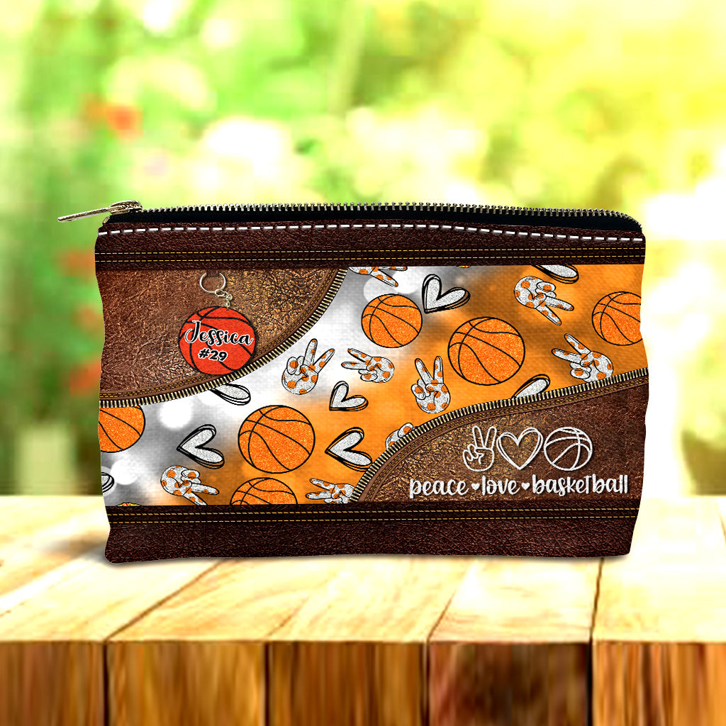 Peace Love Basketball – Personalisierte Basketballtasche