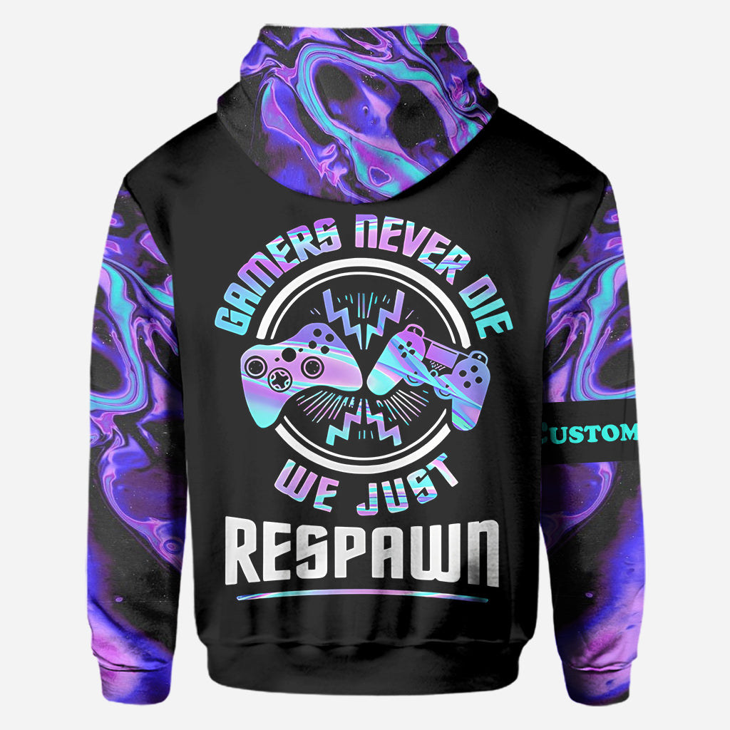 Wir respawnen einfach – personalisiertes Videospiel-T-Shirt