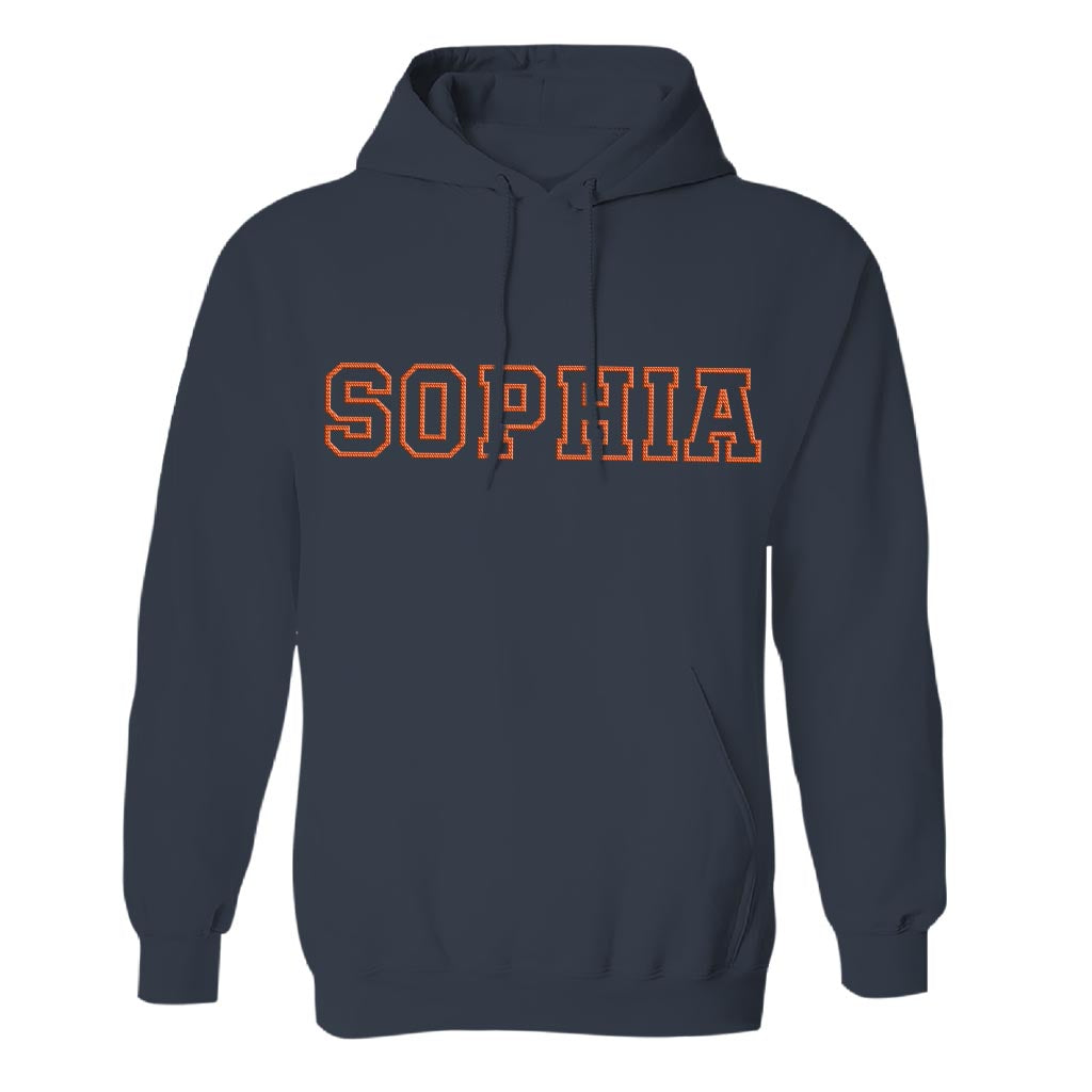 Personalisierter Hoodie mit Stickerei für die Tochter – individueller Name