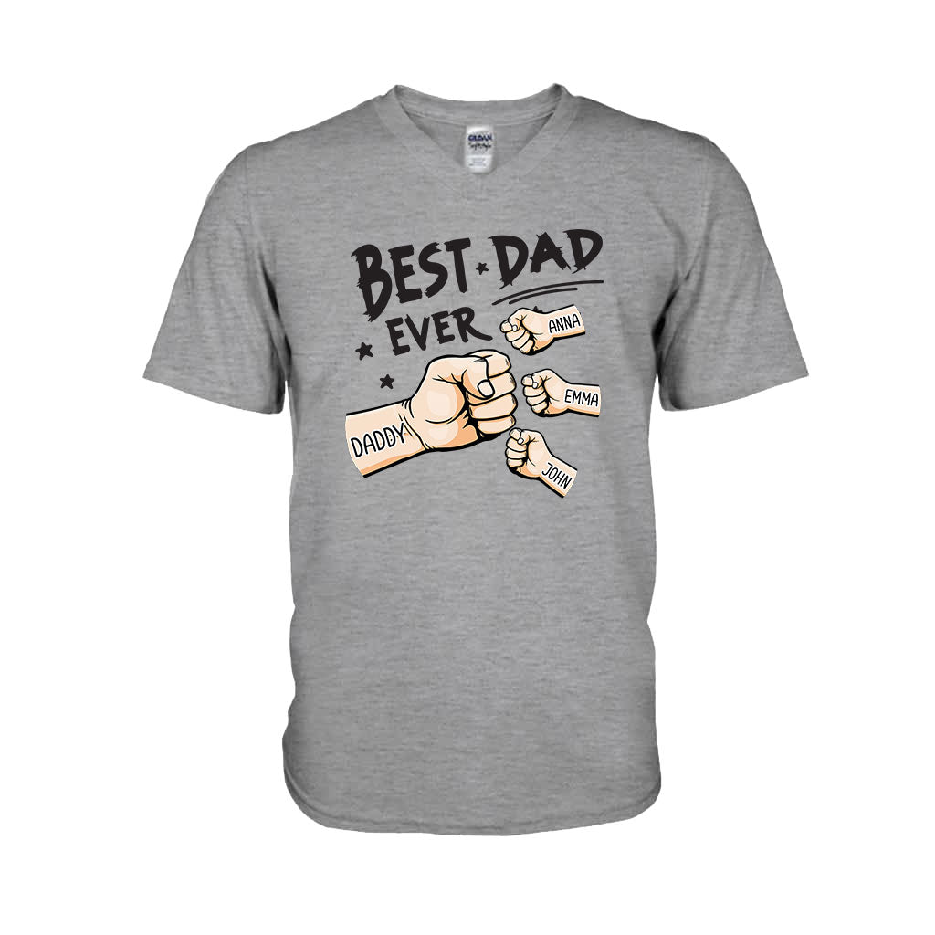 Der beste Papa aller Zeiten – Personalisiertes Vater-T-Shirt und Hoodie