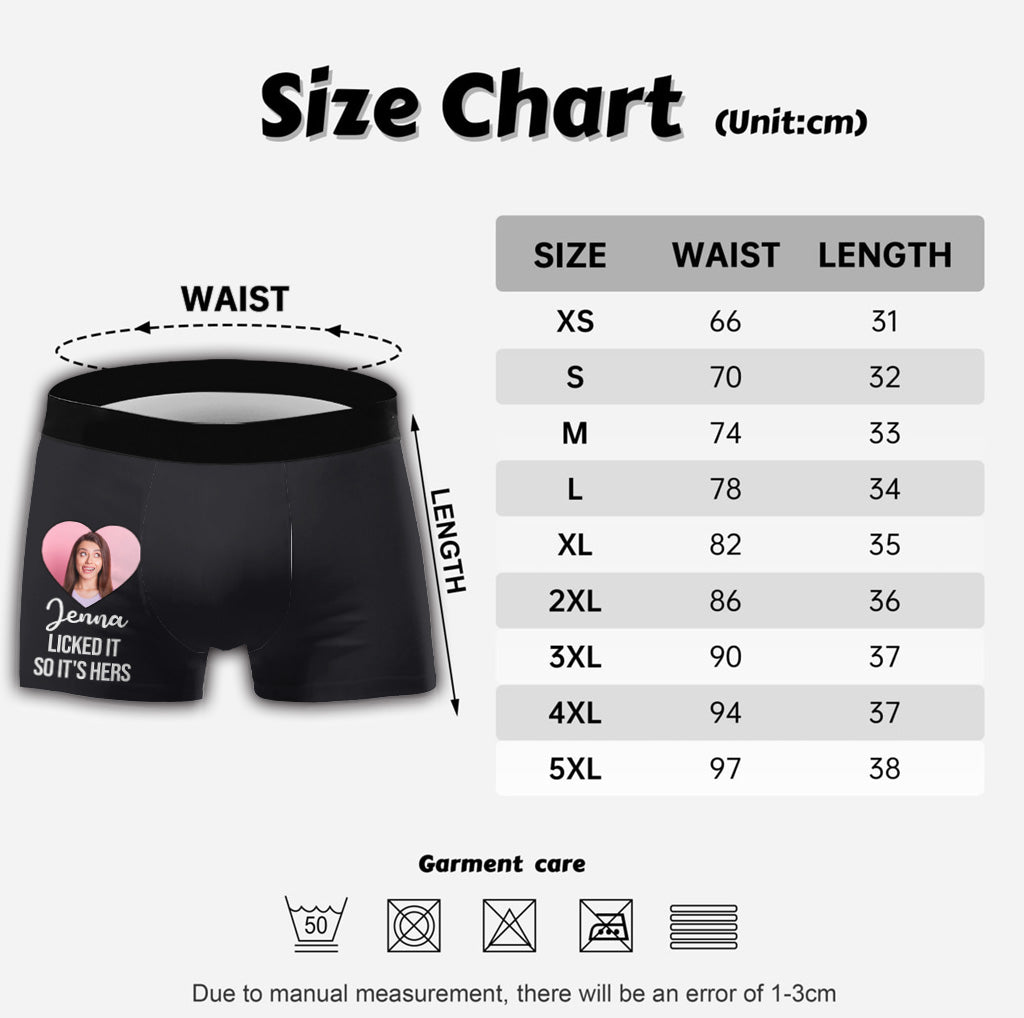 Lick It – Personalisierte Boxershorts für Herren für Paare