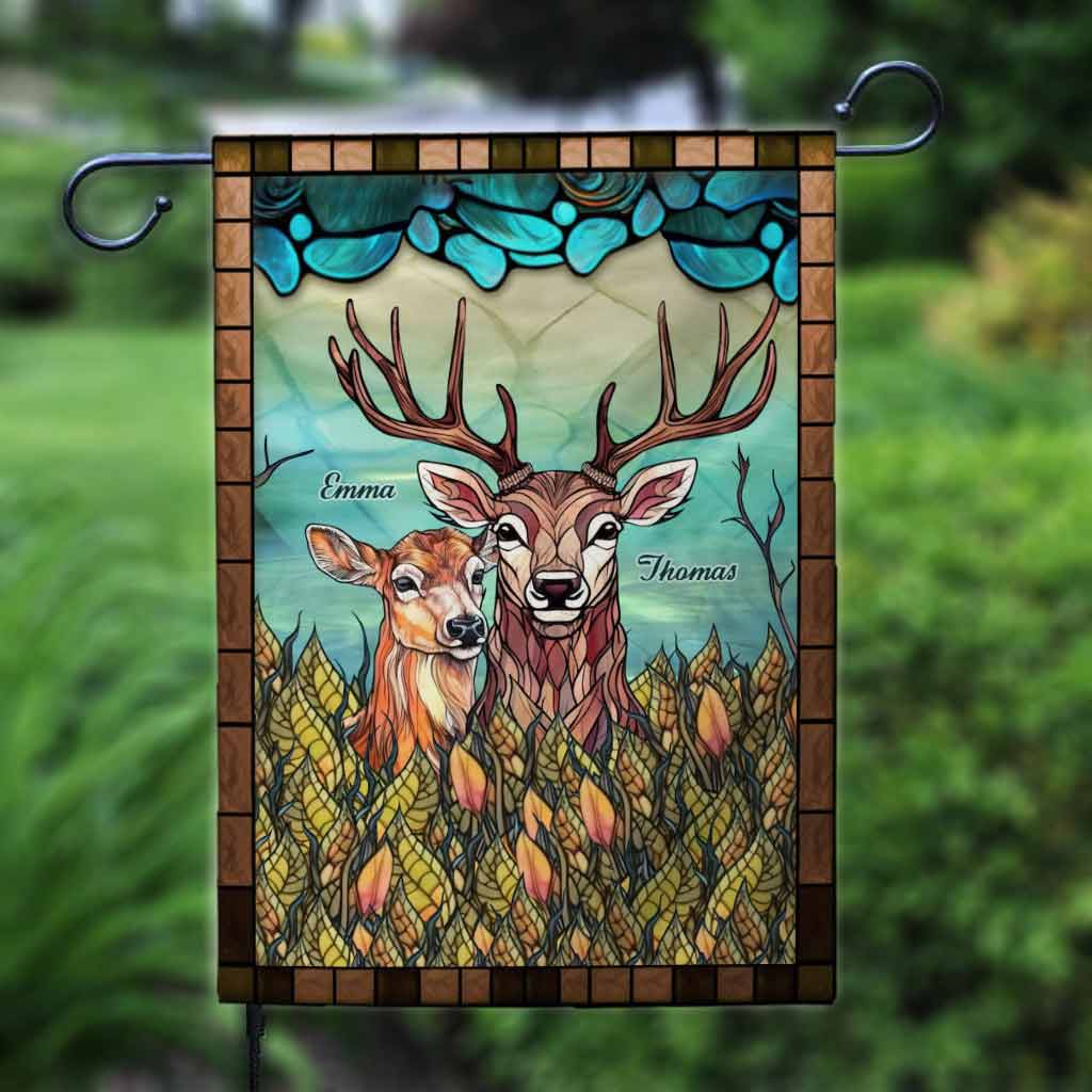 Du und ich, wir schaffen das – Personalisierte Jagd-Gartenflagge
