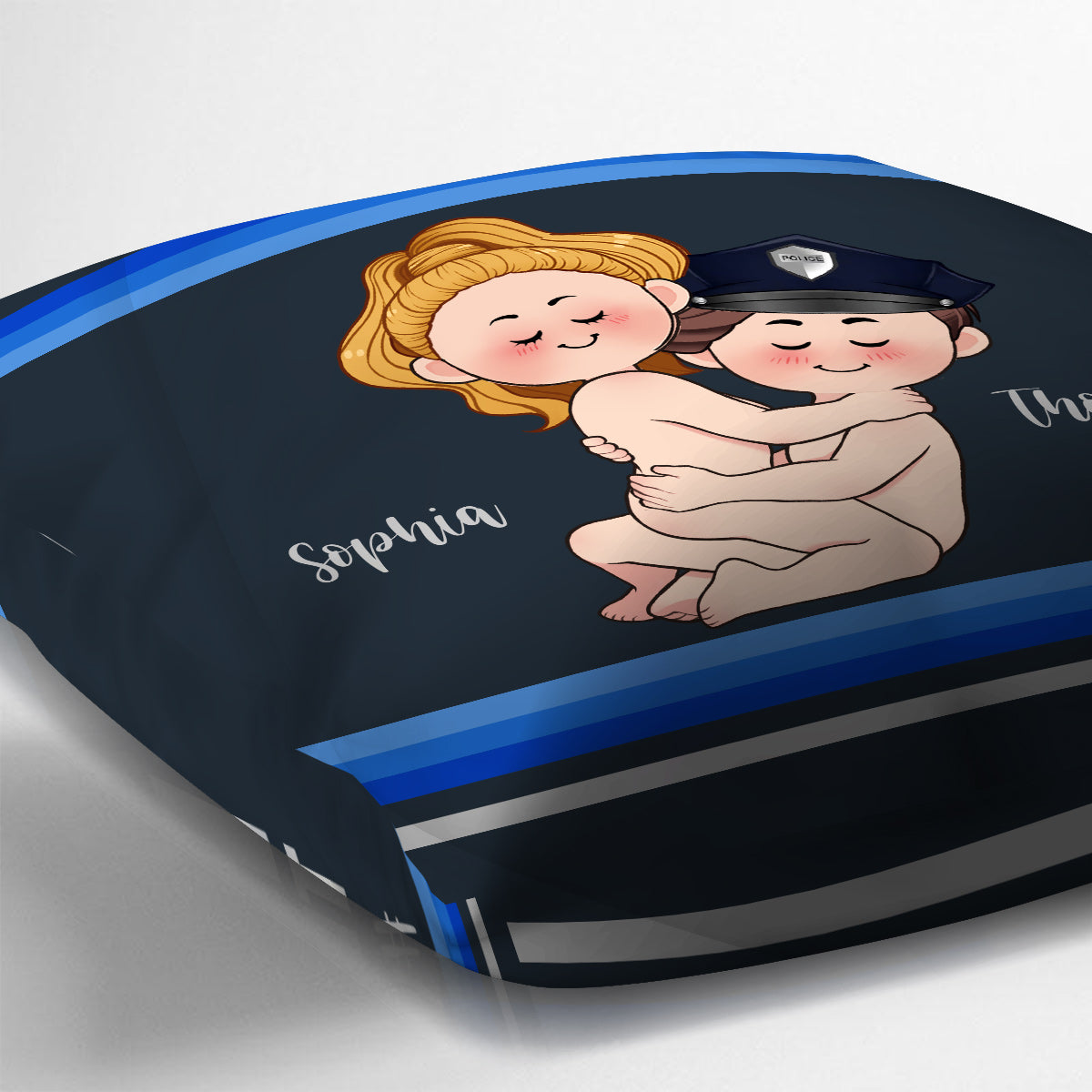 Ich liebe die Polizei – Personalisiertes Pärchenkissen