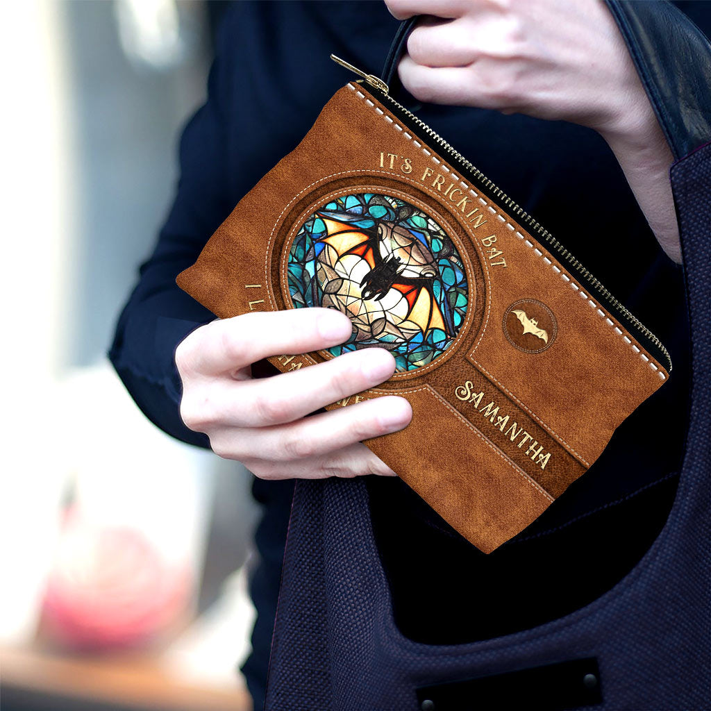 It's Frickin' Bat I Love Halloween - Personalized Witch Pouch