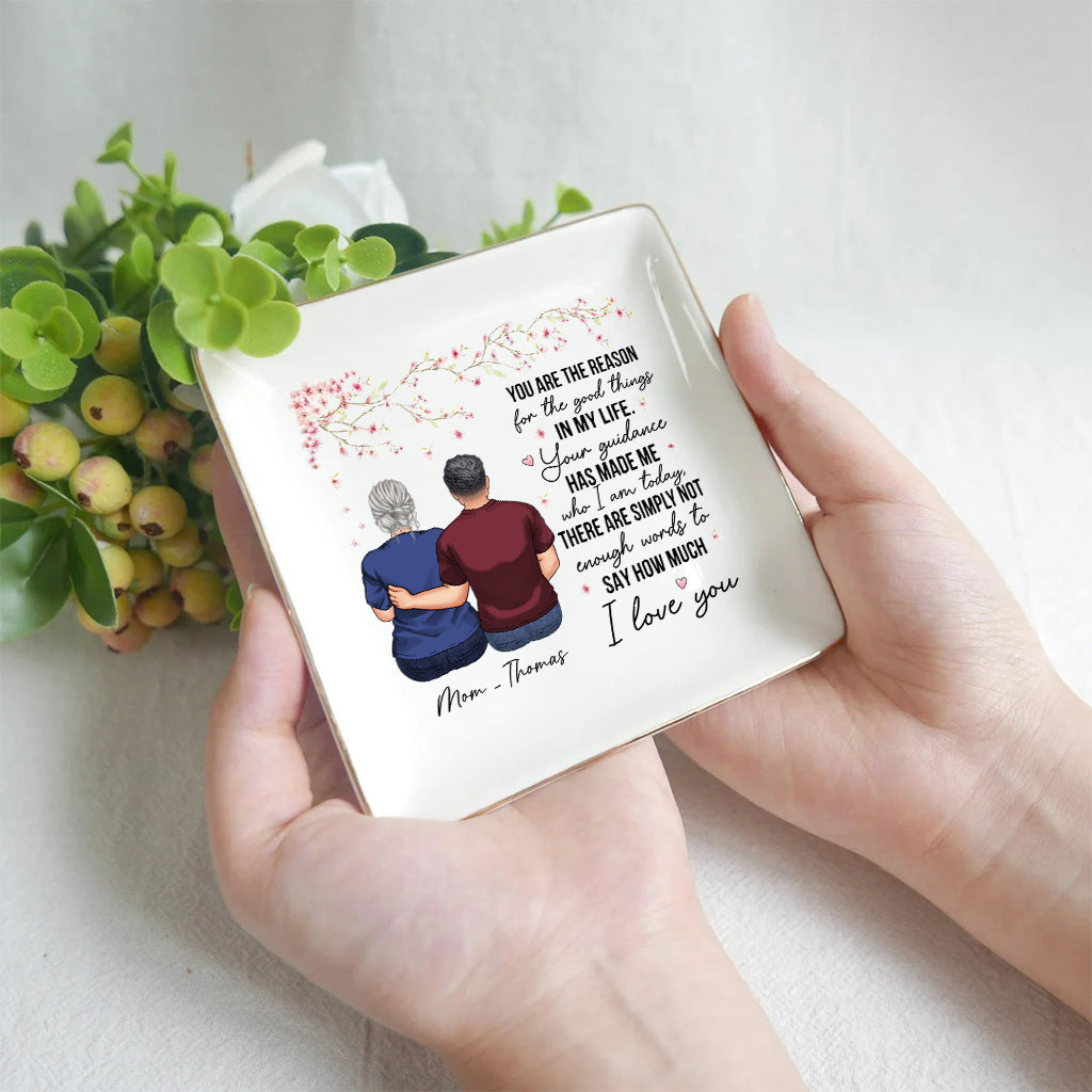 Du bist der Grund – Geschenk für Mama, Oma – Personalisierte Schmuckschale