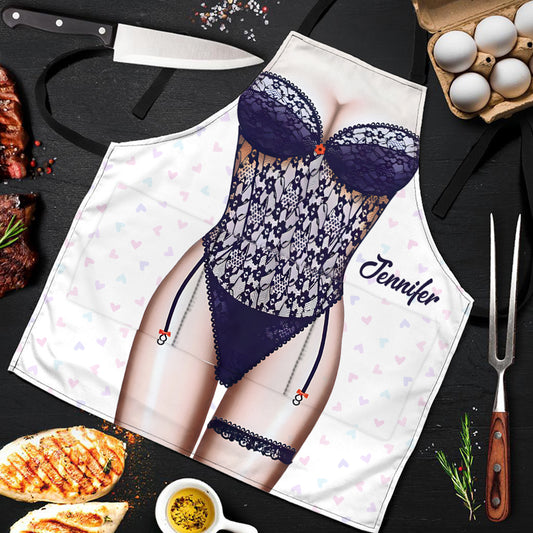 Sexy Lady – Personalisierte Schürze für Paare