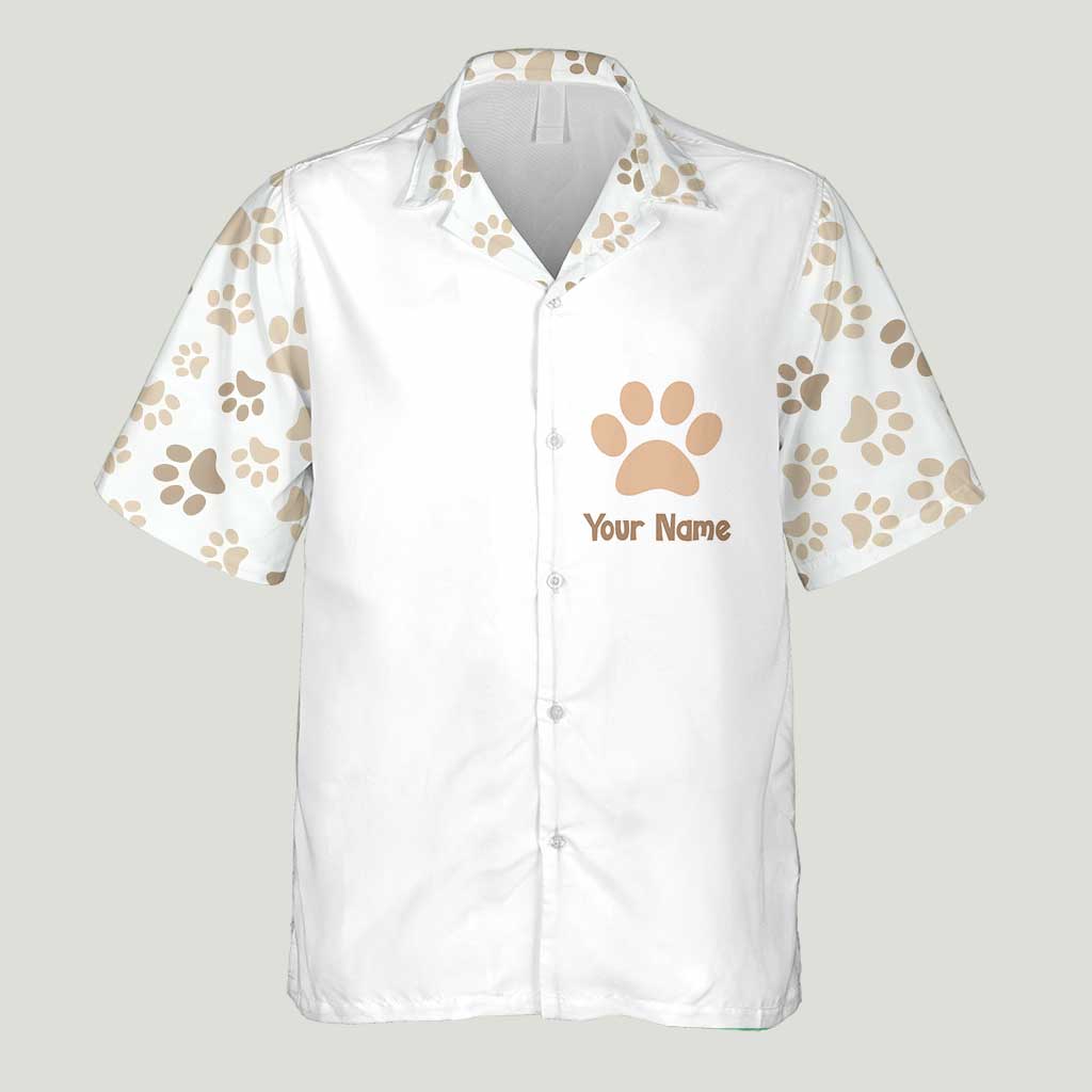 Schere, Stein, Papier – Personalisiertes Katzen-Hawaiihemd