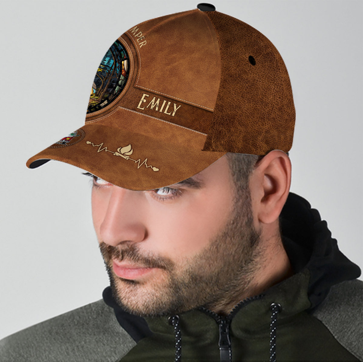 Happy Camper – Personalisierte Camping-Klassiker-Kappe