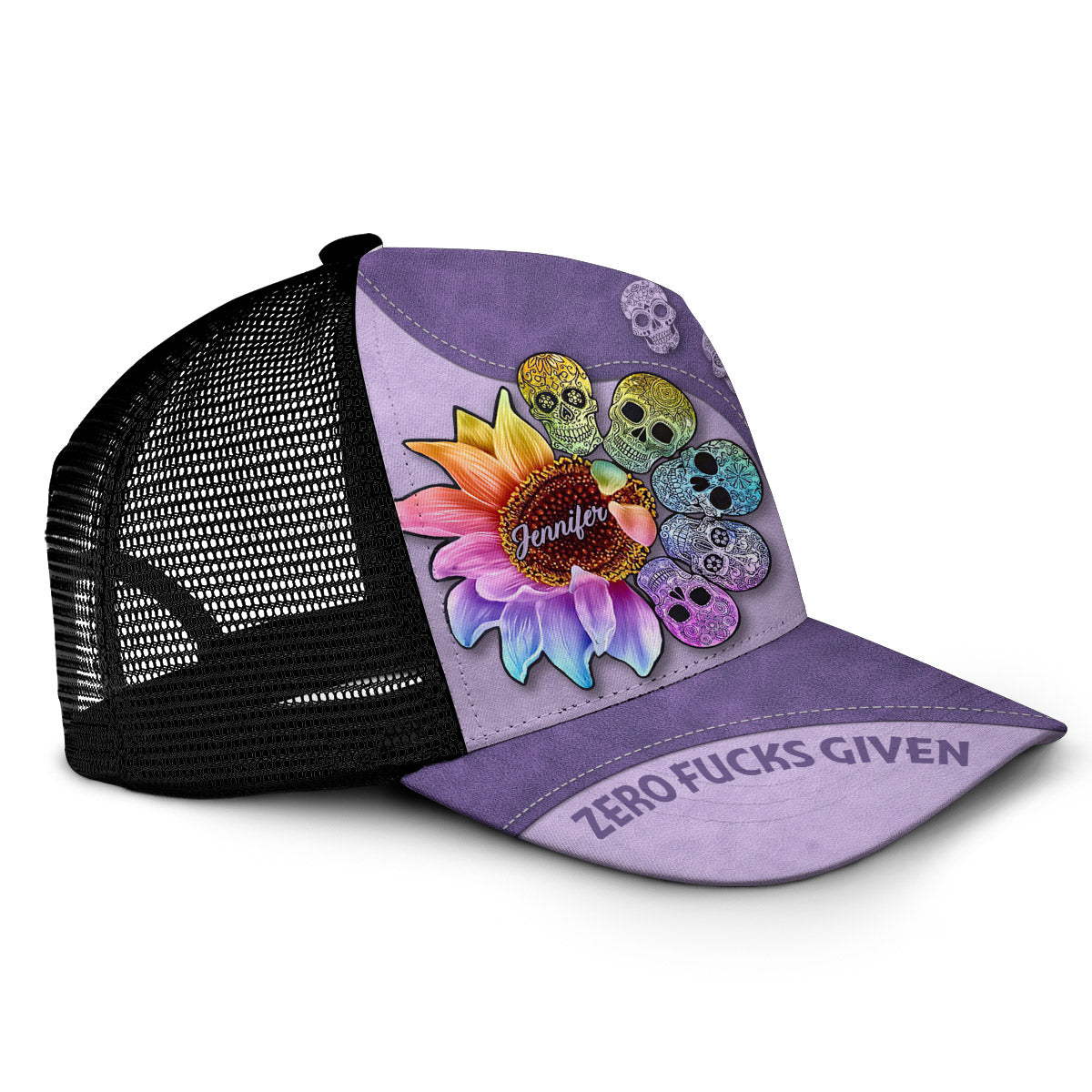 Zero F Given - Personalisierter Totenkopf-Truckerhut