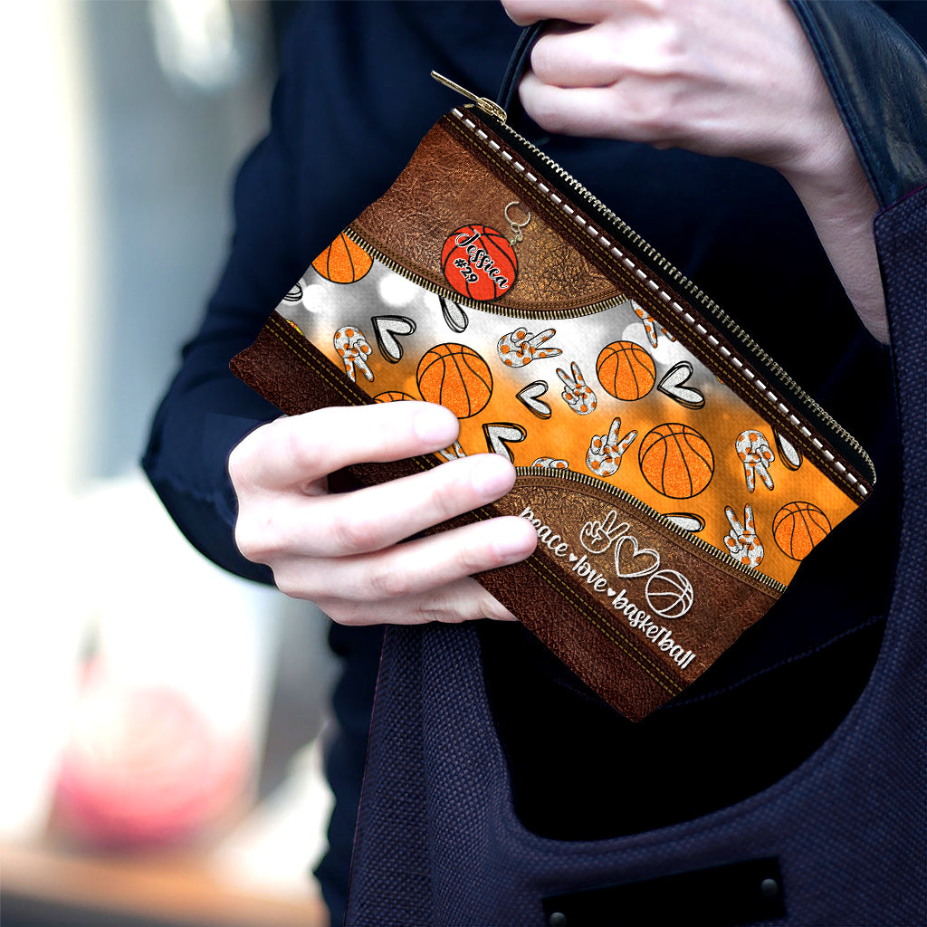 Peace Love Basketball – Personalisierte Basketballtasche