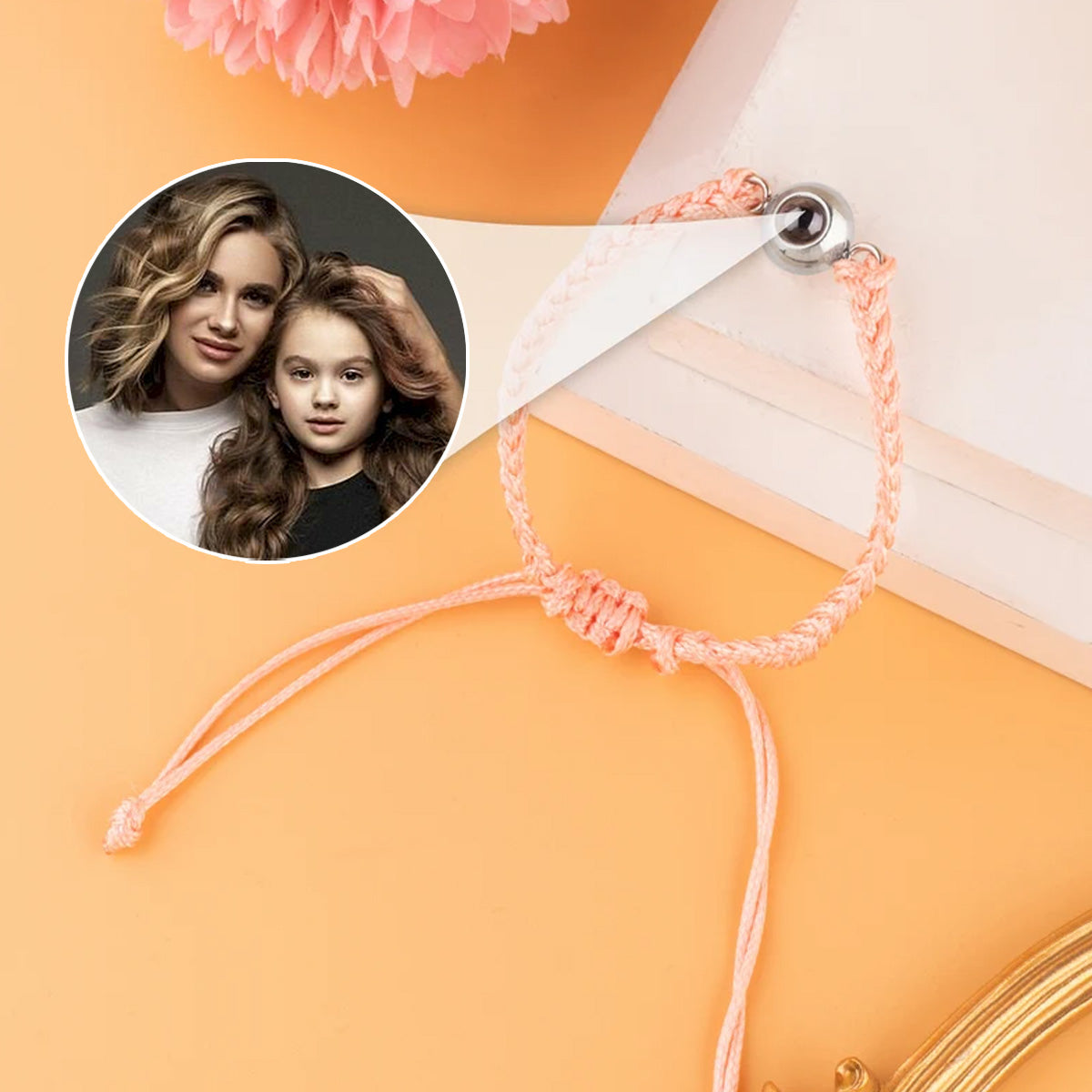 Ich liebe meine Tochter – Personalisiertes Armband mit Tochter-Projektion