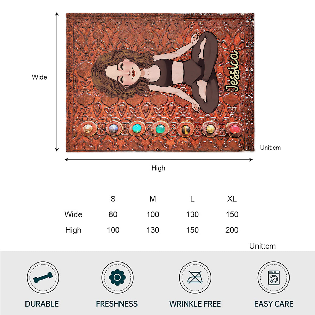 Namaste - Personalisierte Yogadecke