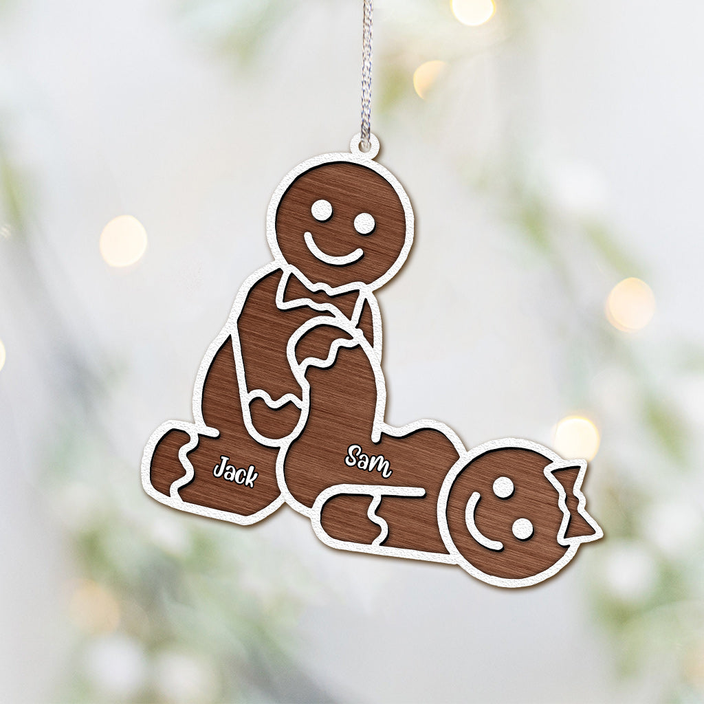 Funny Couple - Personalized Couple Ornament