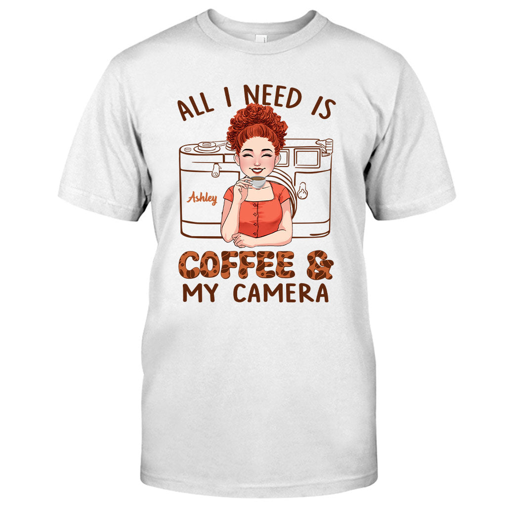 Alles, was ich brauche – personalisiertes Fotografie-T-Shirt und Hoodie