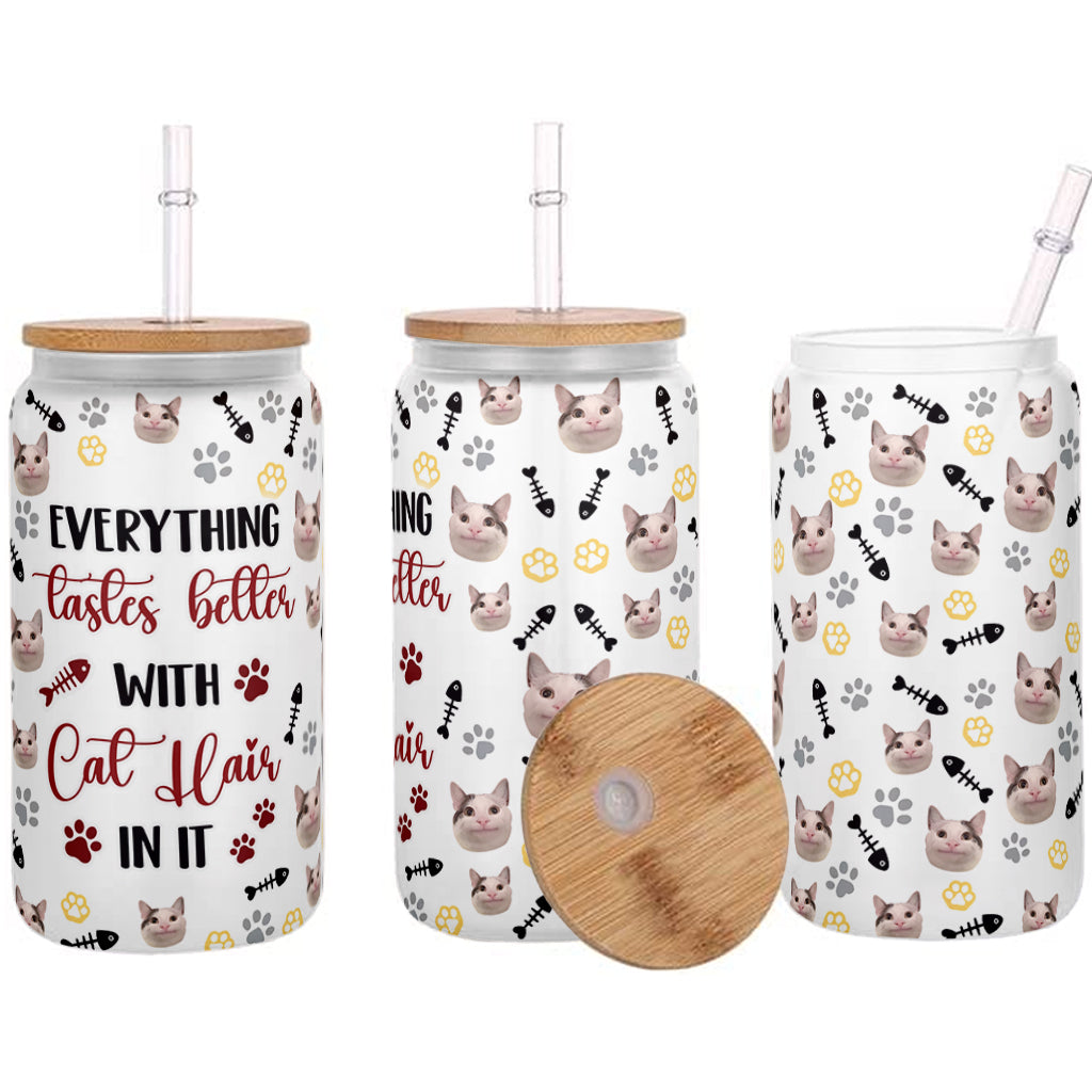 Alles schmeckt besser – personalisiertes Katzen-Dosenglas