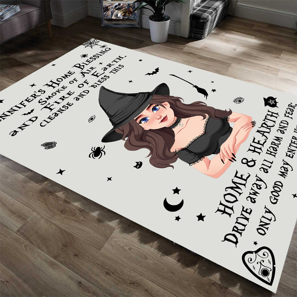 Home Blessing - Personalized Witch Rug