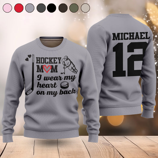 Hockey-Mama – Personalisierter Hockey-Pullover