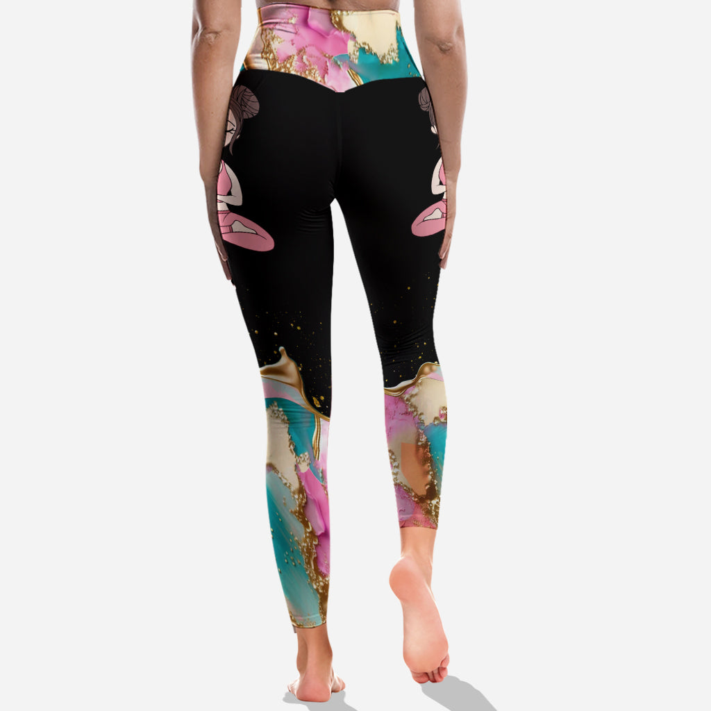 Meditation – Personalisierte Yoga-Leggings