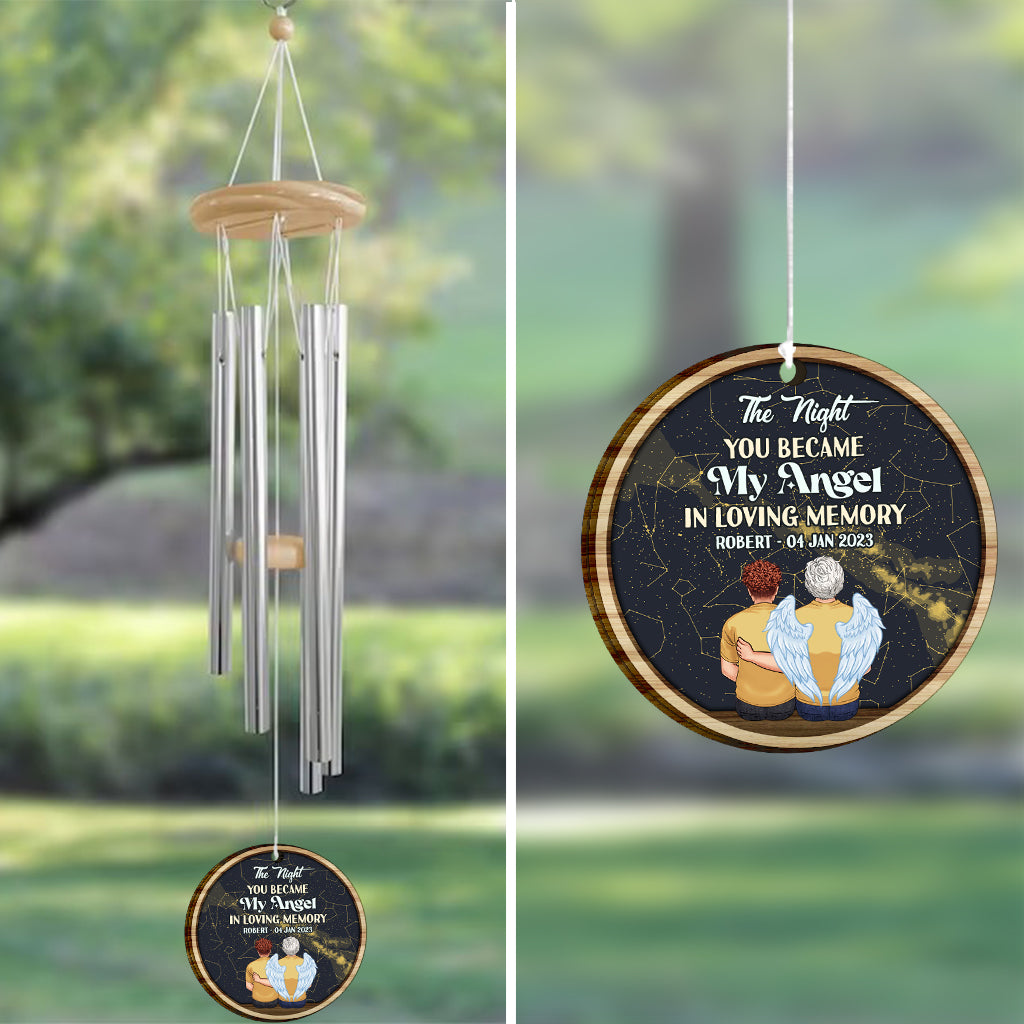 When I Look At The Stars - Personalized Memorial Wind Chime