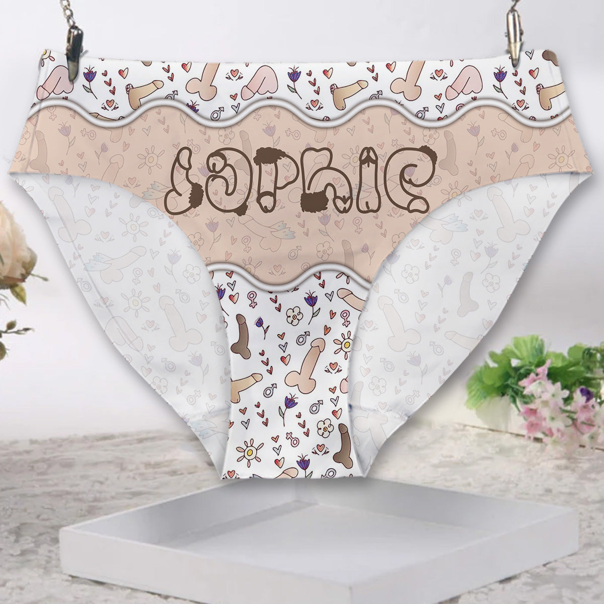 Lustiges Geschenk – Personalisierter Slip für die beste Freundin