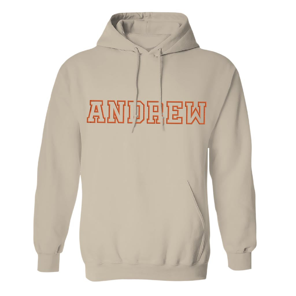 Personalisierter Geschwister-Hoodie mit Stickerei – Individueller Name