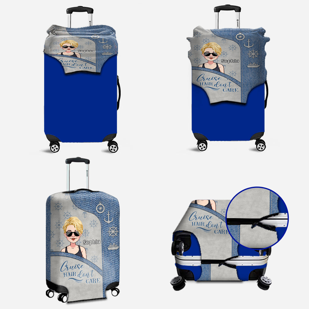 Cruise Hair Don't Care - Personalisierter Kreuzfahrtgepäckumschlag