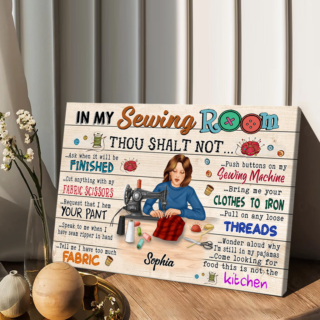 Mein Nähzimmer – Personalisierte Nähleinwand und Poster
