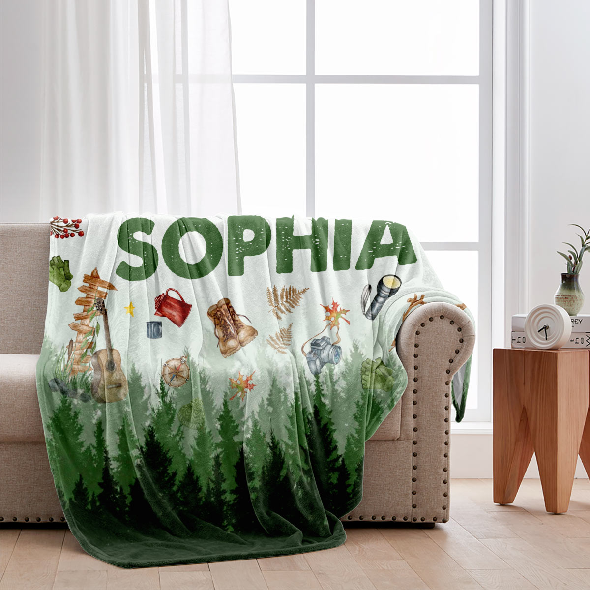 Camping lieben – personalisierte Campingdecke