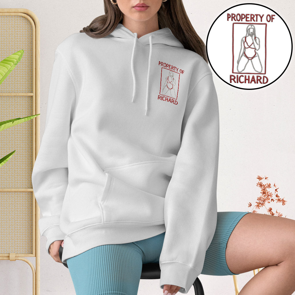 Pikantes Geschenk für ihn – personalisierter, bestickter Partner-Hoodie