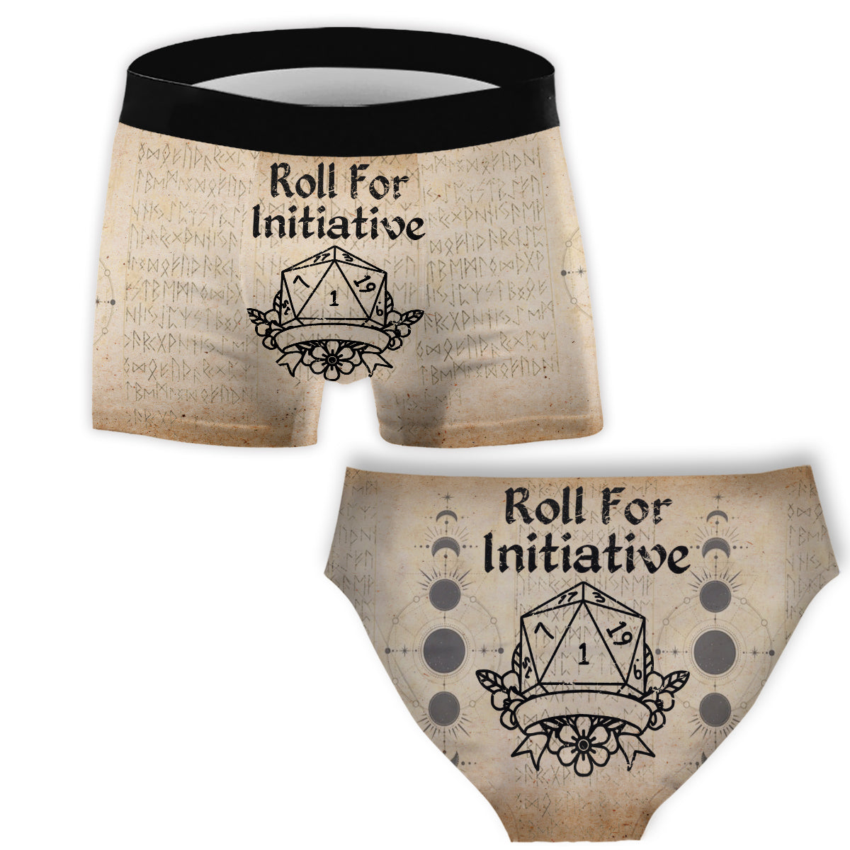Initiative auswürfeln – RPG Damen-Slips & Herren-Boxershorts