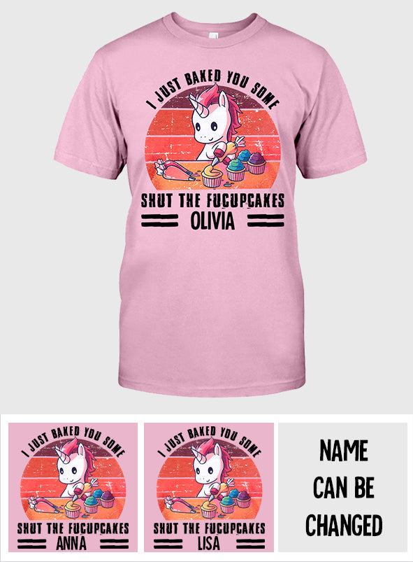 Ich backe dir einfach ein paar Kuchen – Personalisiertes Back-T-Shirt und Hoodie