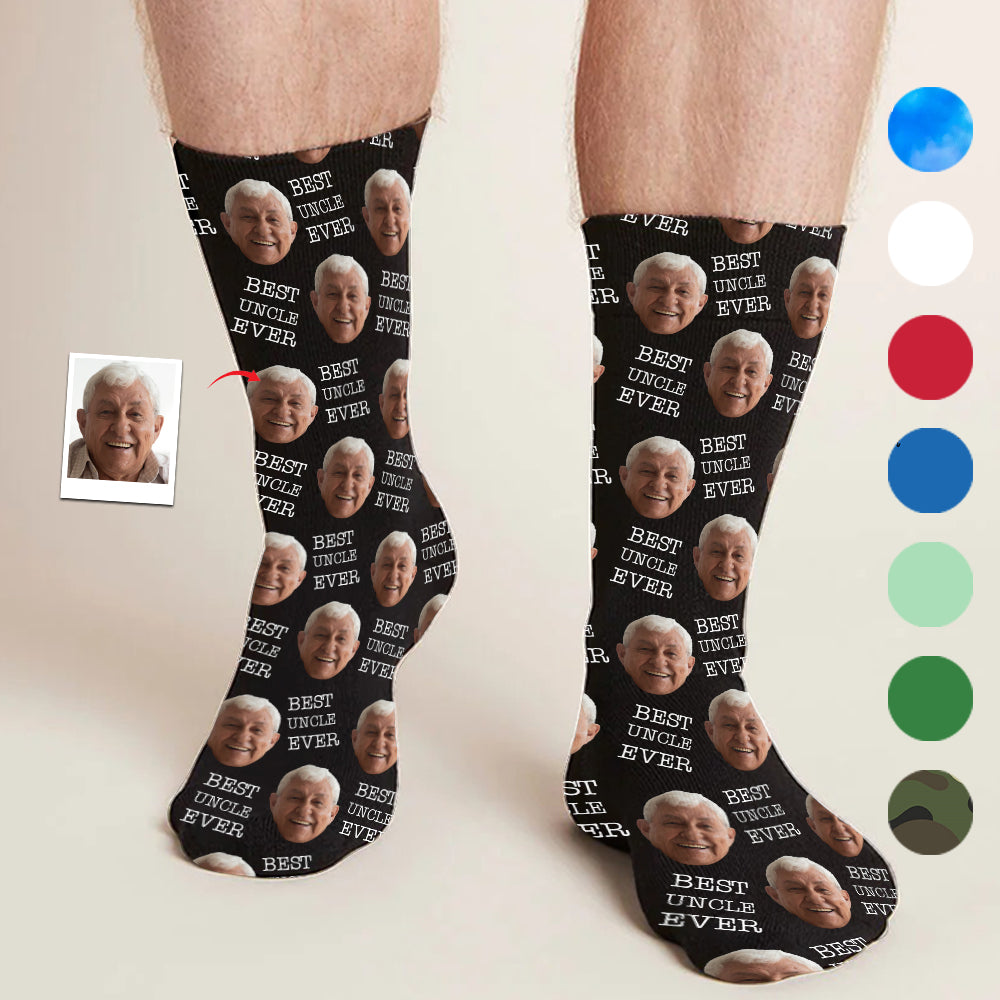Individuell gestaltete Socken für Onkel