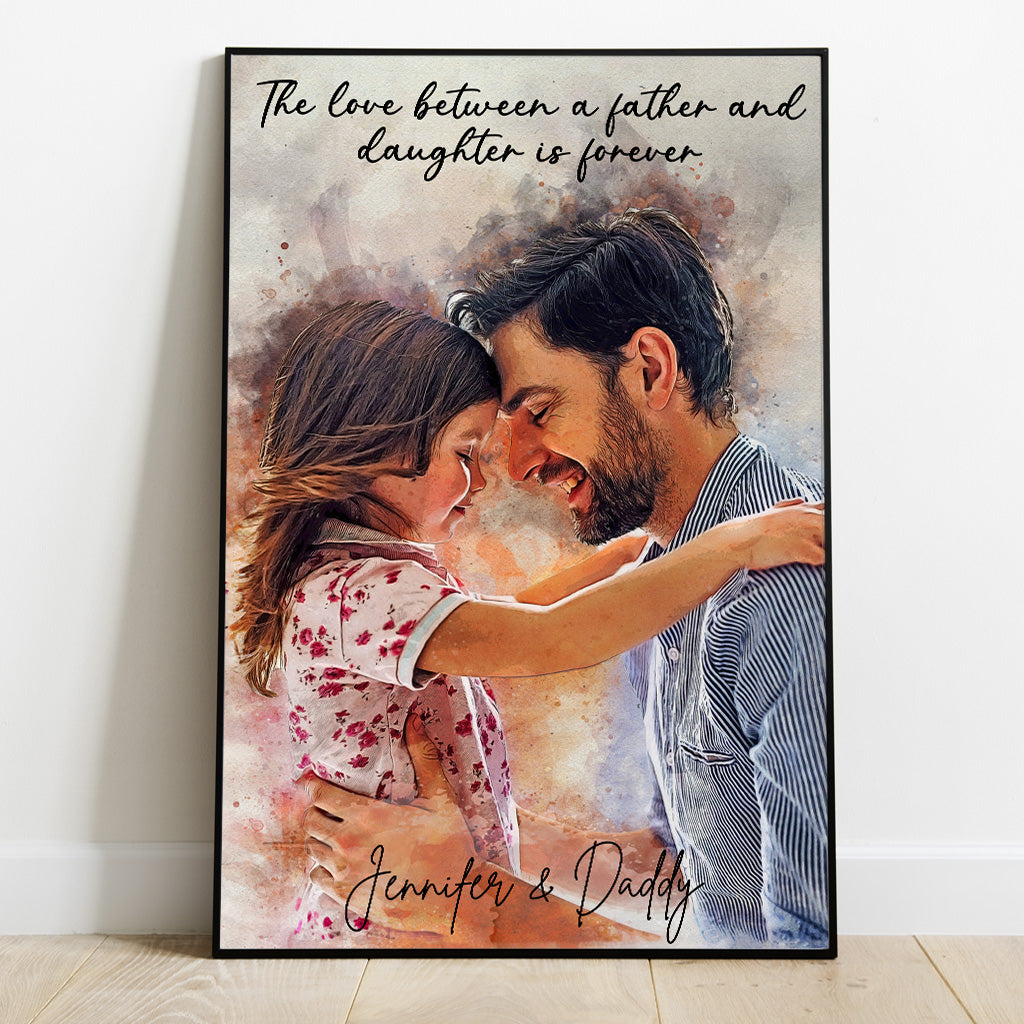 Bester Papa aller Zeiten – Personalisierte Leinwand und Poster für Väter