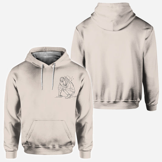 Line Drawing - Personalized Step Mom All Over Shirt