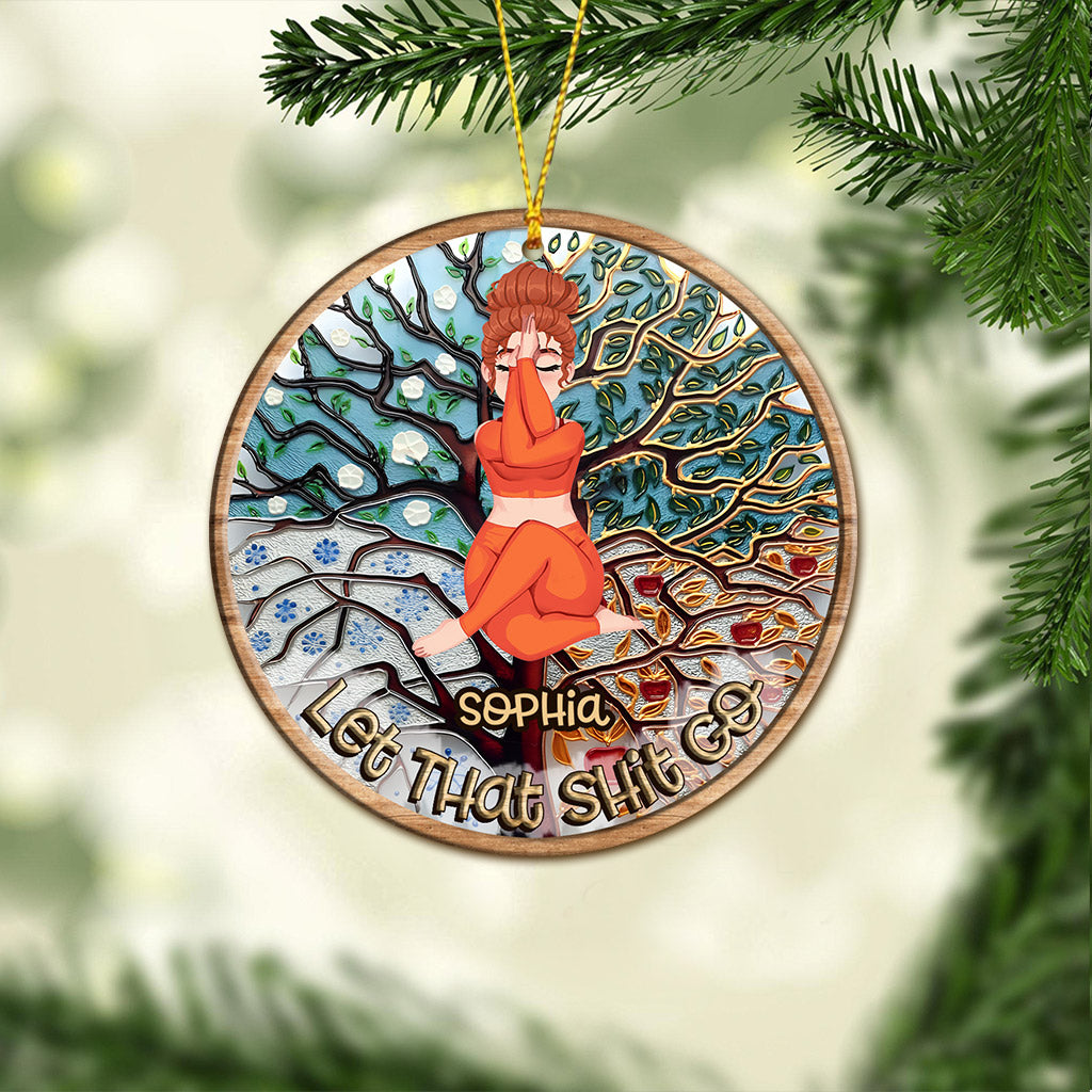 Lass den Scheiß los – Personalisierter Yoga-Anhänger