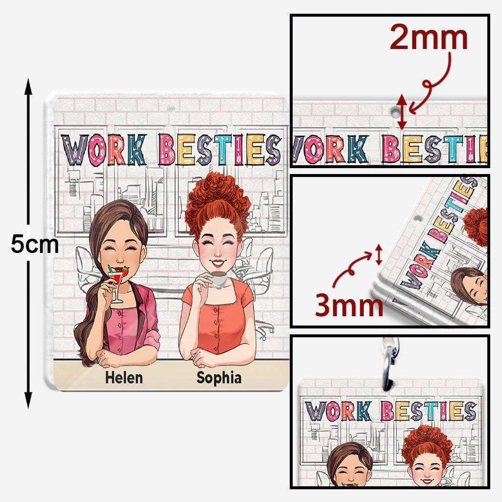 Du bist der Grund, warum ich im Büro keine Leute schlage – personalisierter Schlüsselanhänger für Kollegen