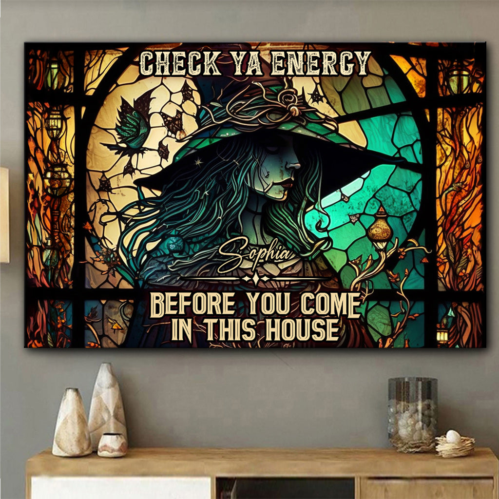 Check Ya Energy – Personalisierte Hexen-Leinwand und Poster