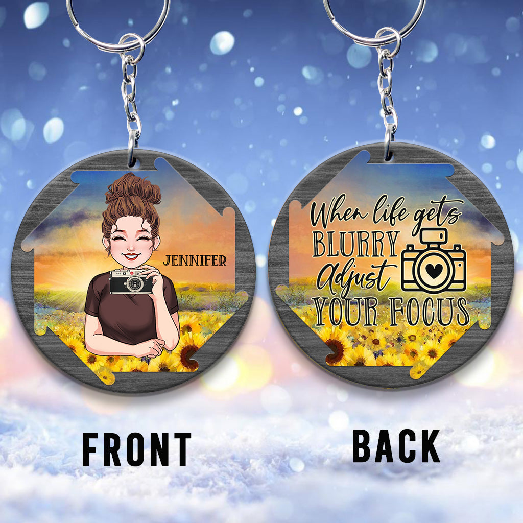 Adjust Your Focus - Personalized Photography Keychain