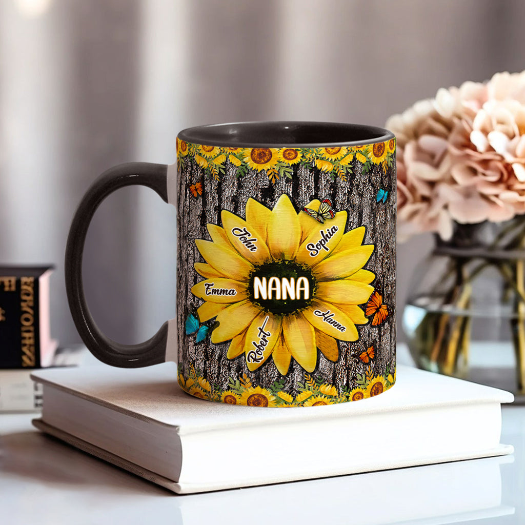 Nana's Garden - Personalized Grandma Accent Mug