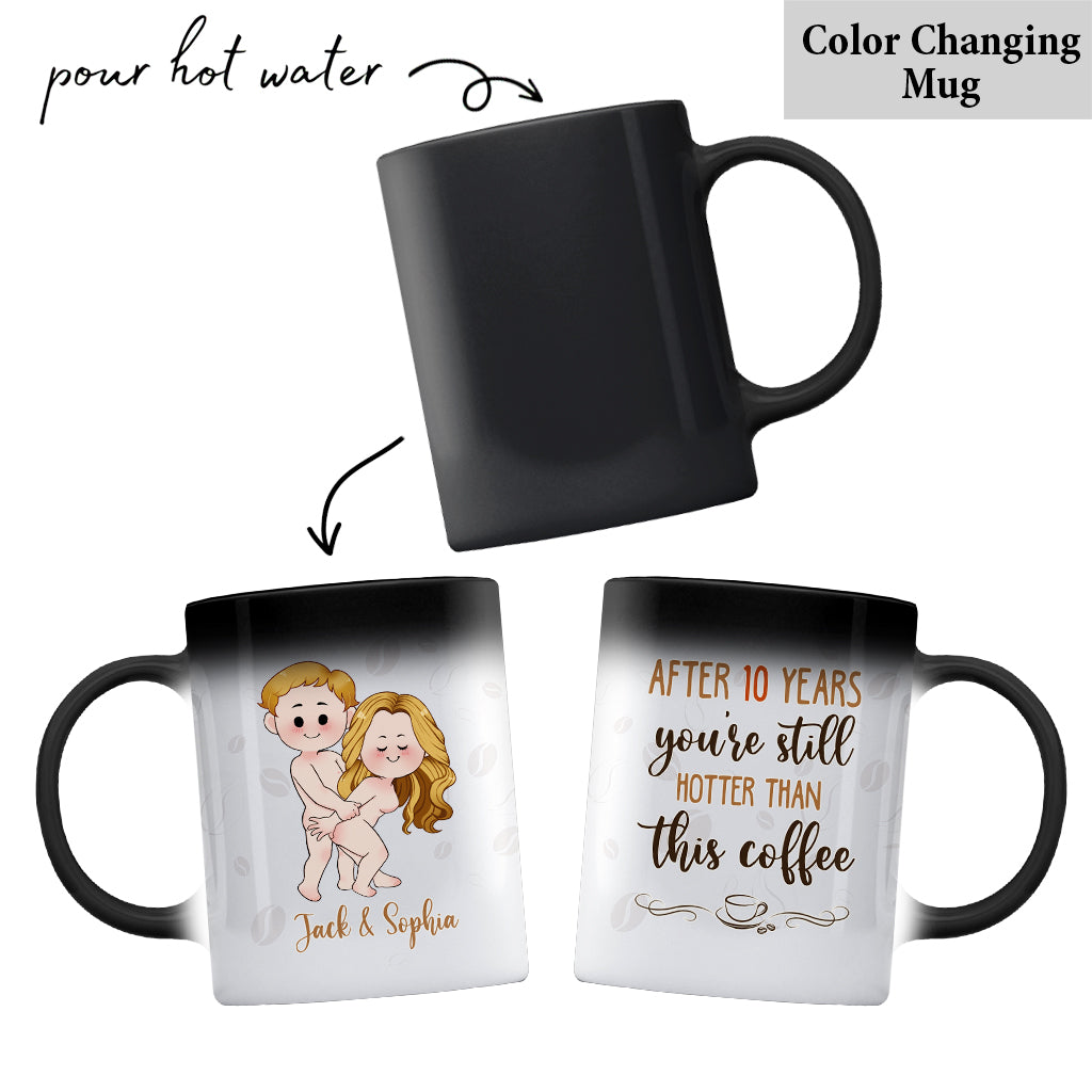 Nach 10 Jahren – Personalisierte Tasse für Paare