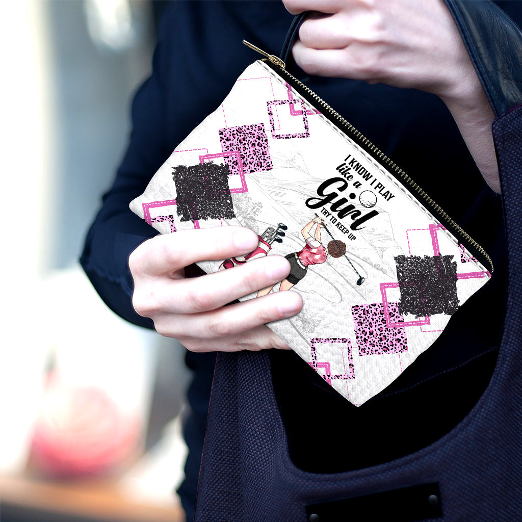 Golf Instruction - Golf gift for her, girlfriend, wife, daughter - Personalized Pouch