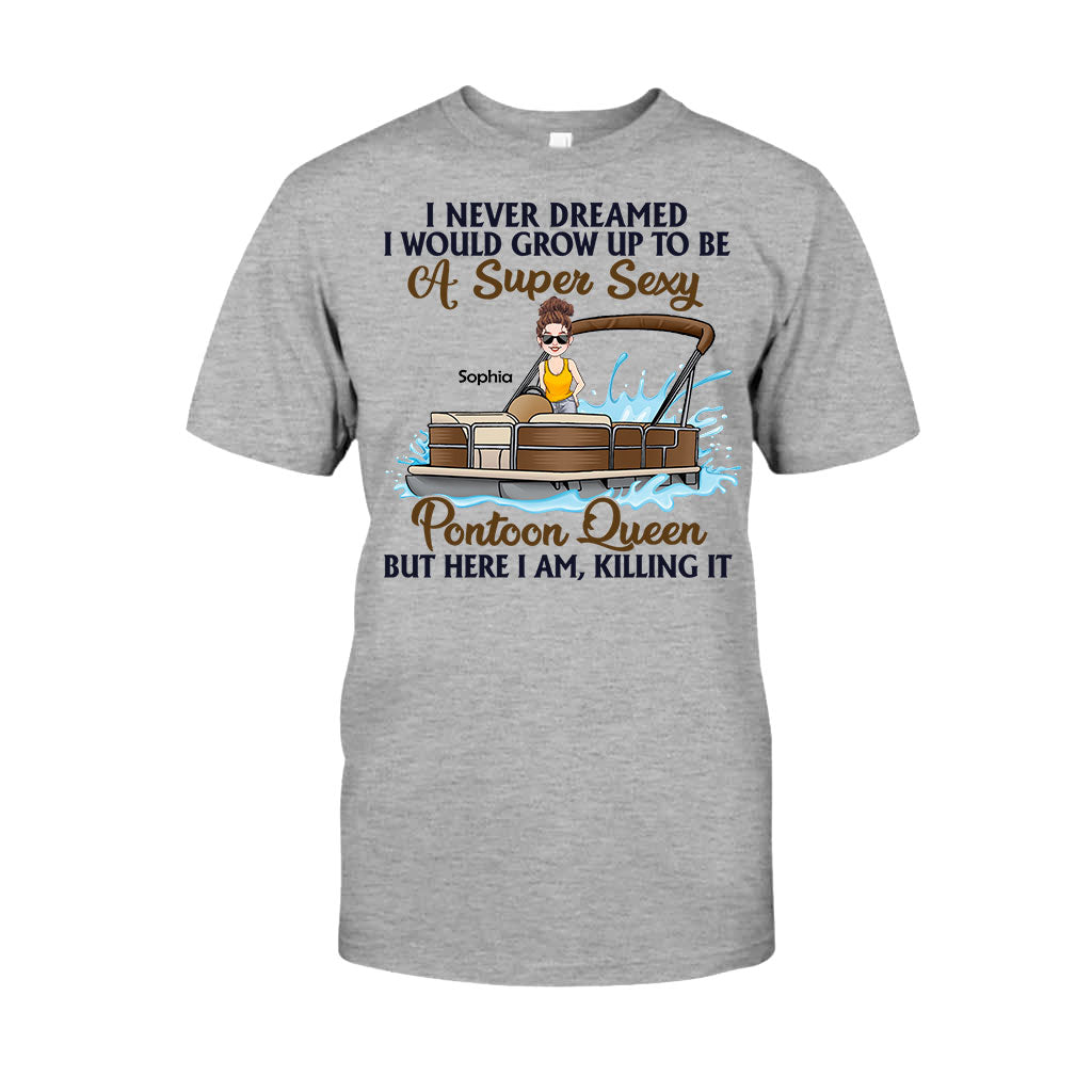 Pontoon Queen – Personalisiertes Pontoon-T-Shirt & Hoodie