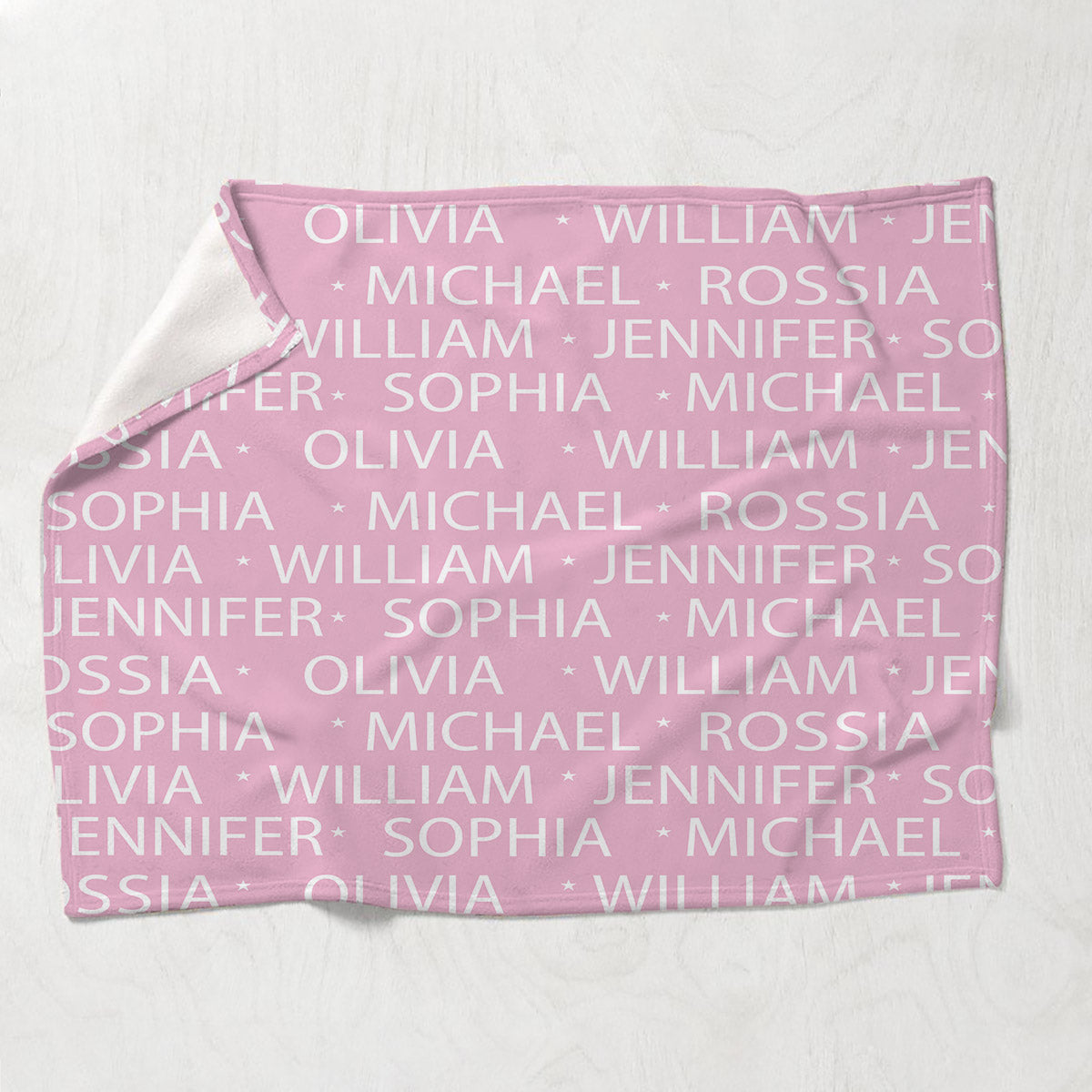 Custom Name Pattern - Personalized Family Blanket