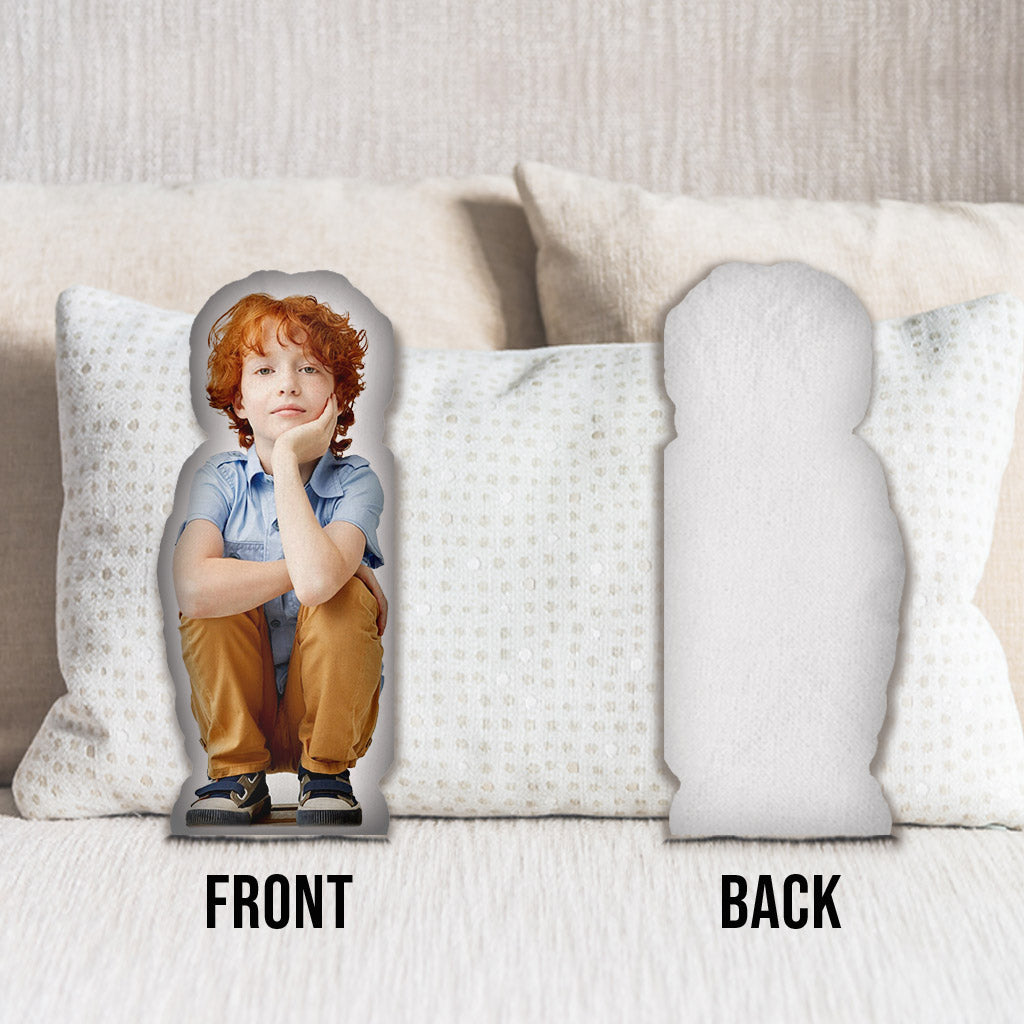 Custom Photo Humanoid - Personalized Son Shaped Pillow