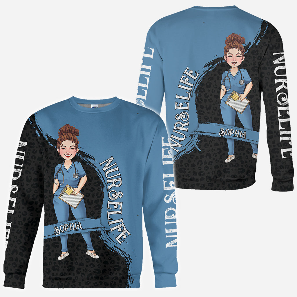 Das Leben als Krankenschwester – Geschenk für Mama, Ehefrau, Freundin oder Krankenschwester – Personalisiertes T-Shirt